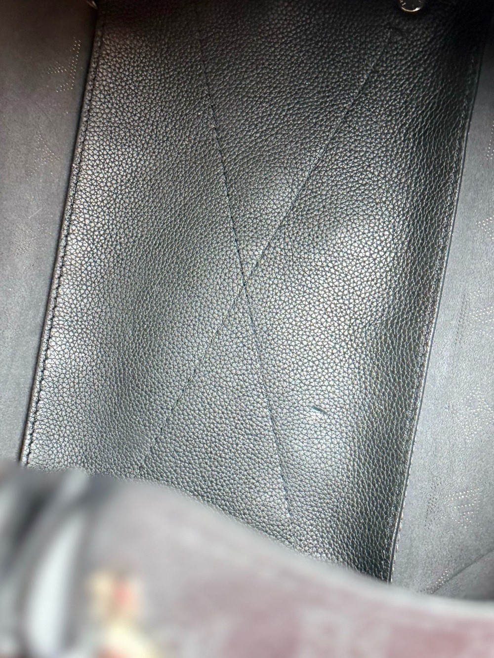 Louis Vuitton Black Monogram-Embossed Hobo with LV Leather Tag - Picture 8 of 16